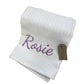 The Hampton Baby Cellular Blanket White
